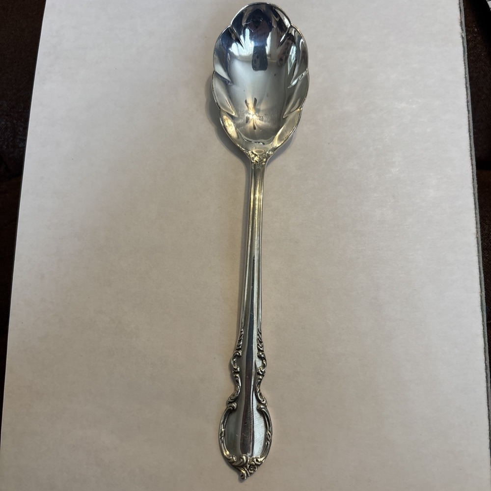 1 Vintage 1847 Rogers Bros Sugar‎ or Jelly Spoon - Reflections Pattern  6" Nice!